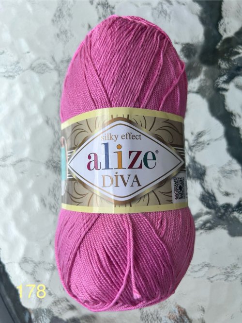Alize Diva 178 Dark Pink